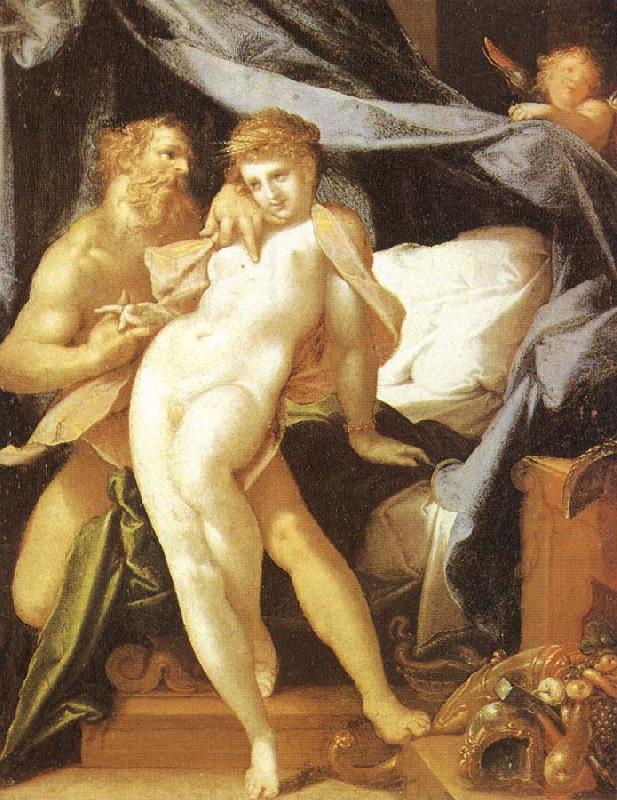 Vulcanus and Maia, Bartholomeus Spranger